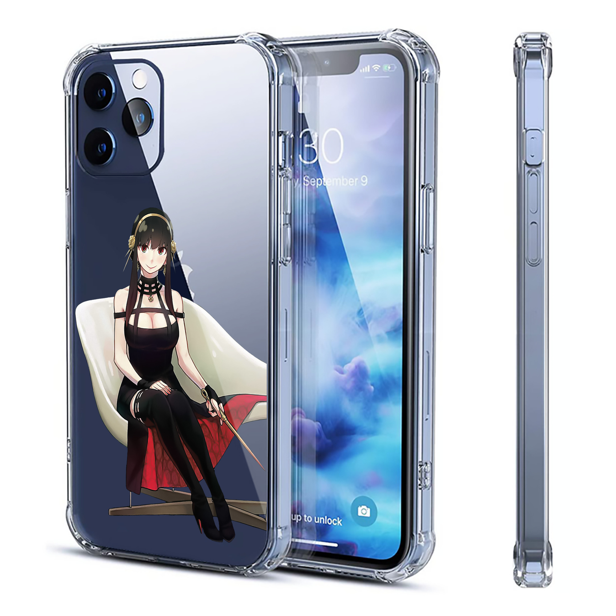 （画像用） SPY×FAMILY间谍家家酒 【iPhone 12シリーズ対応】透明スマホケース（クリアソフトケース）
